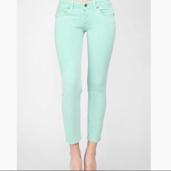 Rich & Skinny Denim - Rich & Skinny Mint Green Skinny Jeans Sz. 27